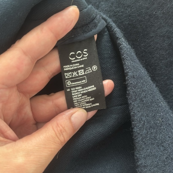 COS Boiled Wool A-Line Skirt Size 12 - Picture 6 of 8